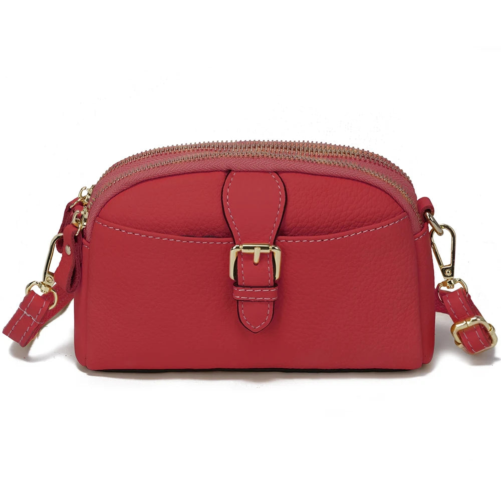 Cartera de cuero genuino