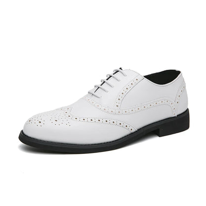 Scarpe Oxford Brogue da Uomo in Pelle