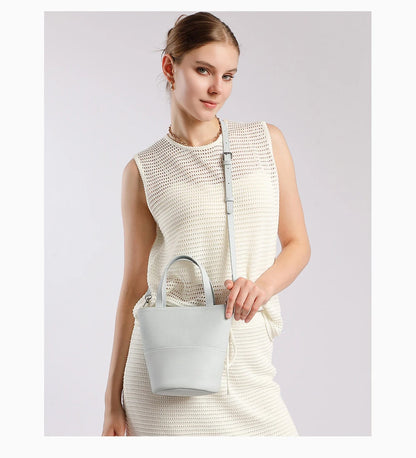 Borsa a Secchiello in Vera Pelle