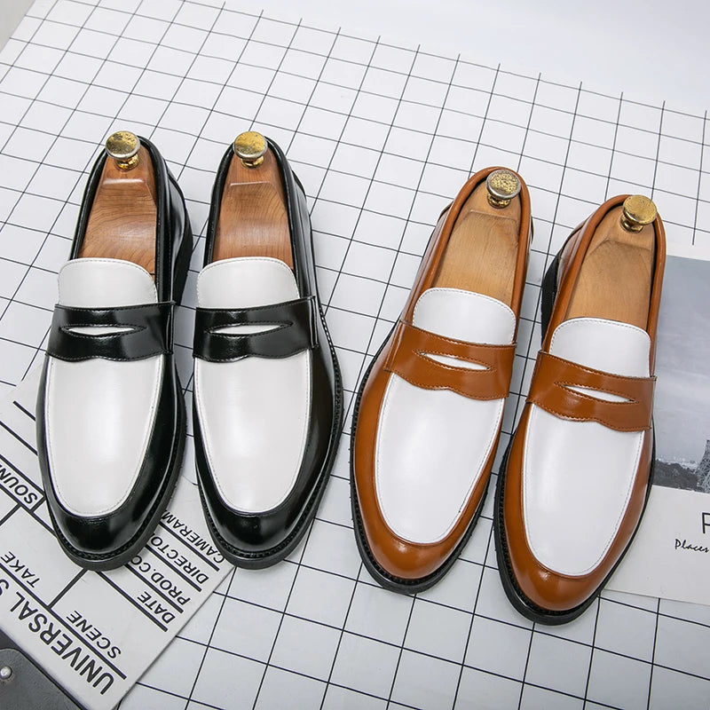 Loafer da Uomo in Pelle Sintetica