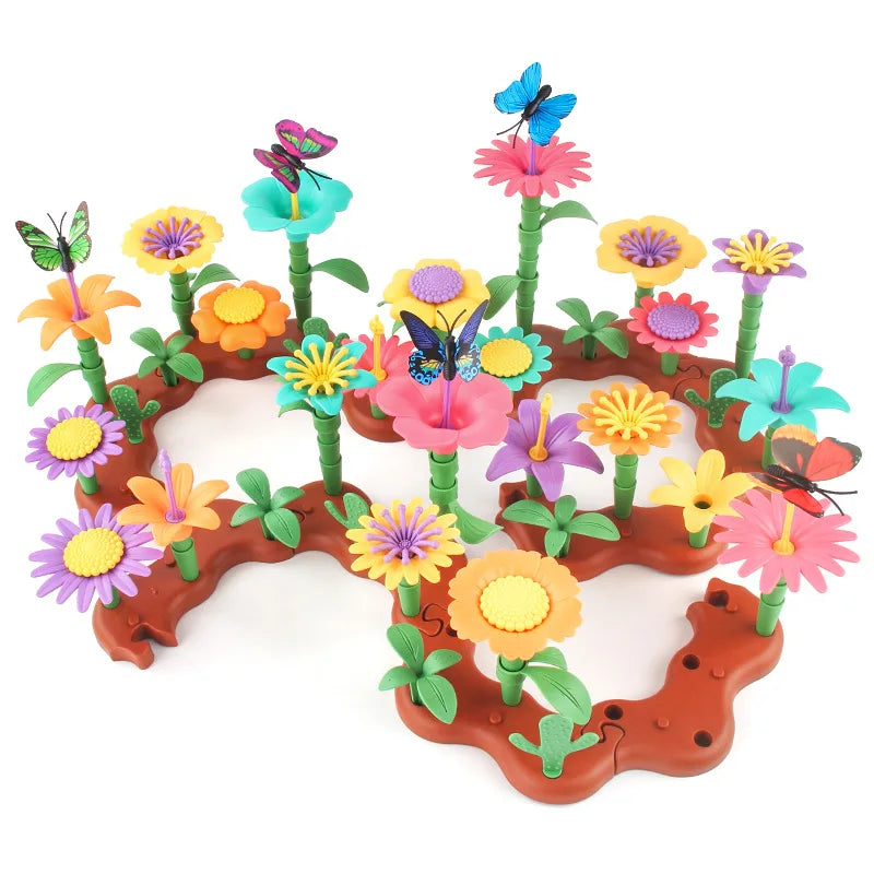 Set Creativo di Costruzione Floreale per Bambini