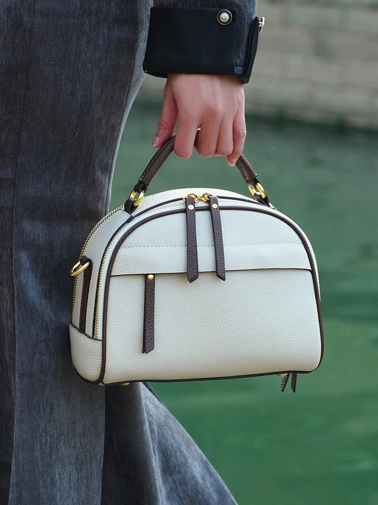 Bolso de hombro de cuero
