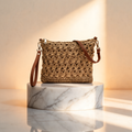 Bolso de Hombro Efecto Rafia Misako Blumi