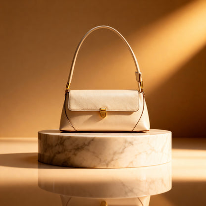 Borsa a Spalla in Pelle Stile Francese