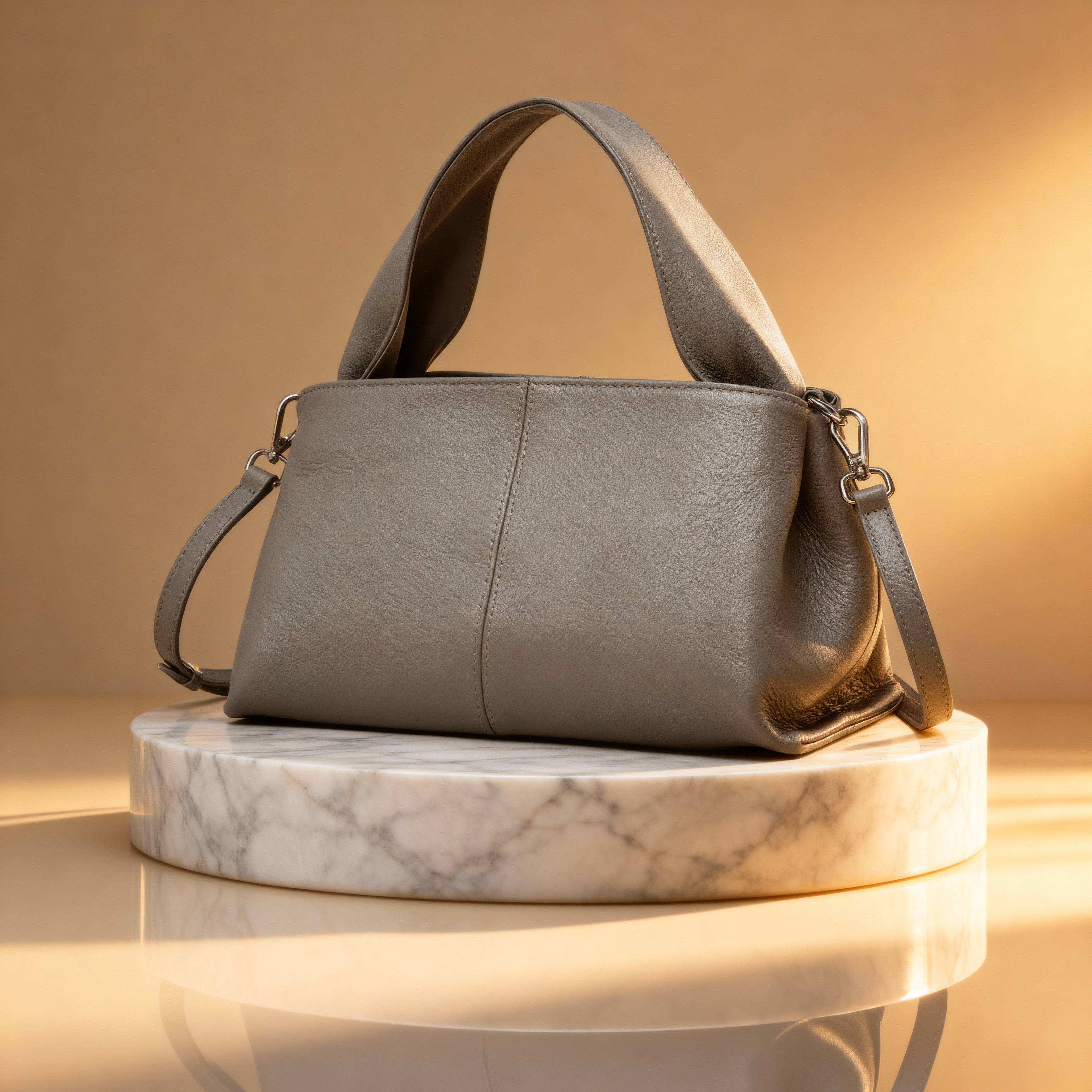 Bolso Dumpling en Piel Verdadera