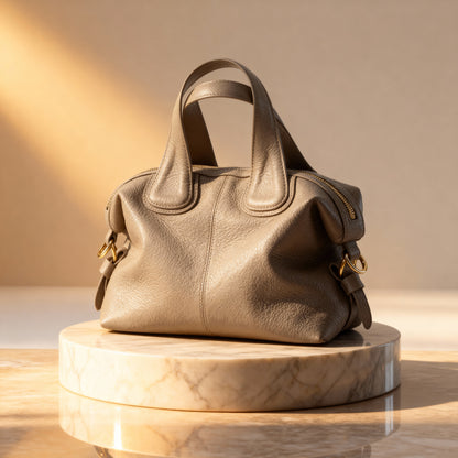 Borsa Boston in Vera Pelle