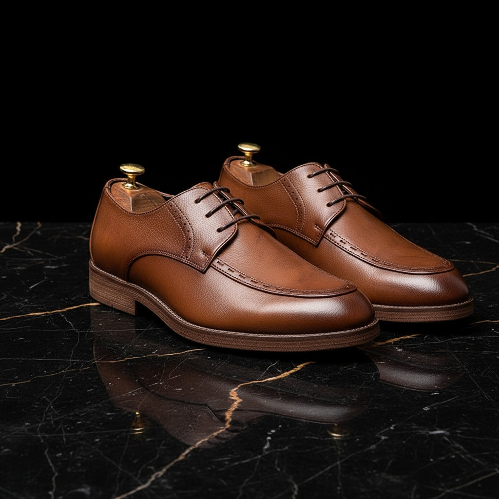 Mocassini Oxford Uomo in Pelle Sintetica